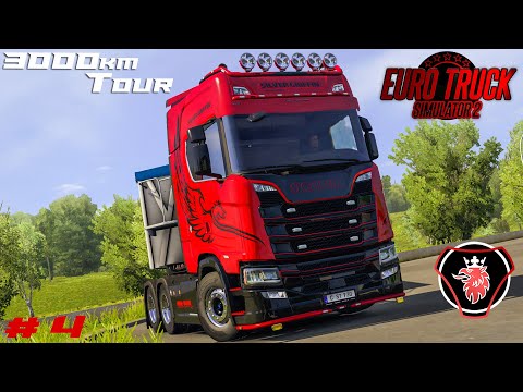 3000 km Tour! | ETS2 1.38 | SCANIA S730 V8 | Kouvola - La Rochelle | Part 4