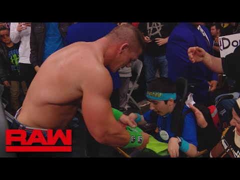 John Cena shares a special moment with Make-A-Wish kid Eyad: Raw, Feb. 12, 2018