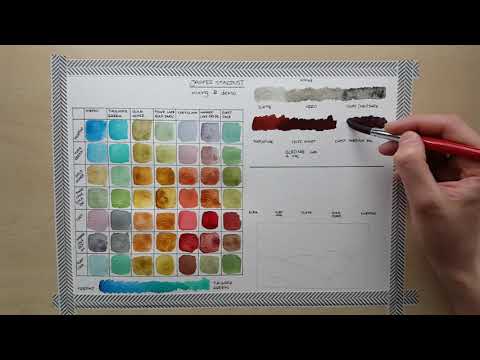 Demo & mixing colours | JAZPER STARDUST handmade watercolor
