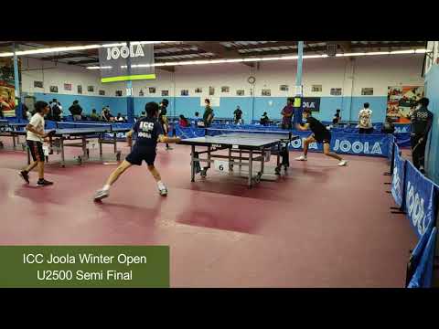 Jensen Feng (2456) vs Kai Zarehbin (2432) at ICC Joola Winter Open on 11-14-2021