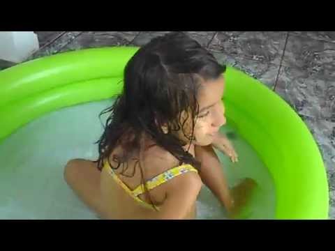 Christmas 2011, you're playing in the pool in the van, 04/09/2011