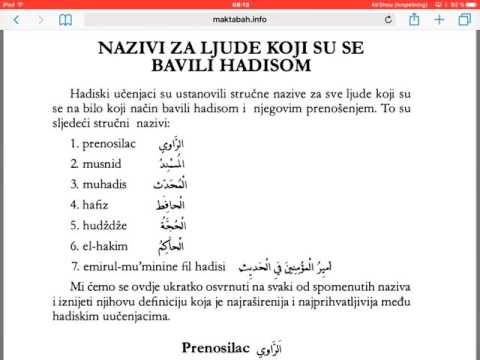 Hadis i hadiske nauke - 2 dio