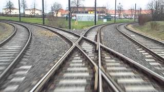 preview picture of video 'Schwerin Tramways Route 1 Kliniken – Hegelstraße Straßenbahn Schwerin Linie 1'