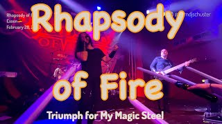 Rhapsody of Fire - Triumph for My Magic Steel @Turock, Essen - Feb 28, 2020 LIVE 4K
