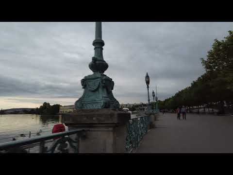Enghien les bains WALK | incl. views of the lake | France 4K