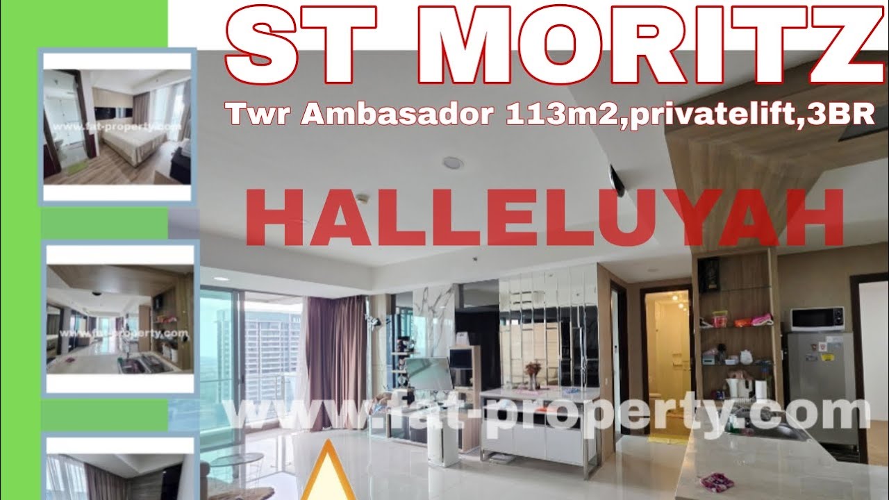 Murah! Dijual Cepat Apartment St Moritz Tower Ambasador,Paling Strategis di Tengah2 Lippomal Puri.