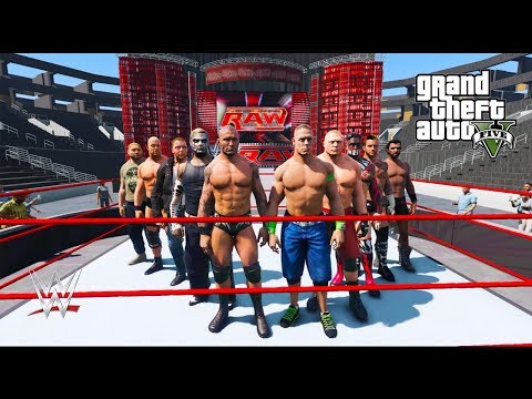 GTA 5 WWE 10-MAN BATTLE ROYAL (GTA V WWE Mod)