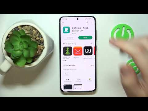 How to Change Screen Time to Never in Samsung Galaxy S23 - Caffeine App Option