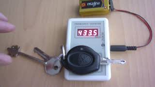 RF Remote Control Wireless Frequency Meter Counter 250-450 MHz