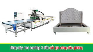 Công nghệ gia công CNC 4 đầu PRO-R4F cắt đầu giường MDF