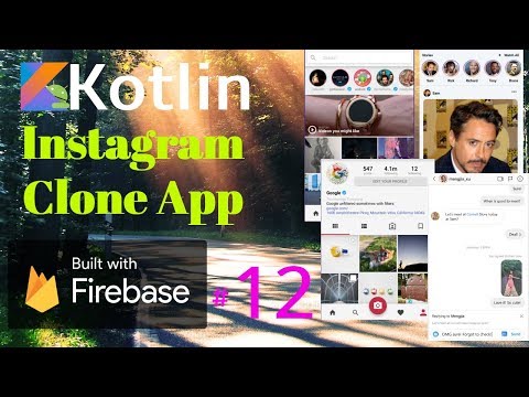 Kotlin Project Instagram App with Firebase user Instagram Profile Info Followers Followings