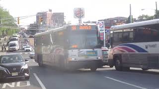 New Jersey Transit 2021 MCI D4500CT #21144 On The 166 @ Anderson Avenue & Woodcliff/Fairview Avenue