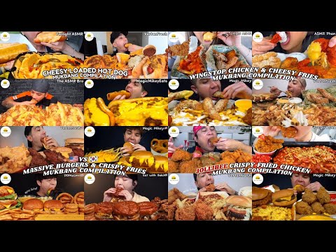 ASMR | 1 HOUR BEST FAST FOOD FEAST PART 1 MUKBANG COMPILATION |