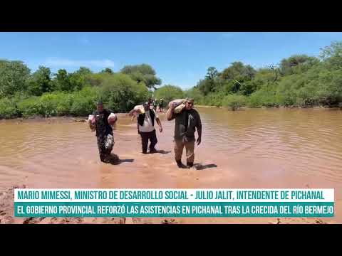SALTA - El Gobierno provincial reforzó las asistencias en Pichanal tras la crecida del río Bermejo