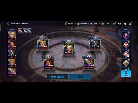 Marvel Future Fight - Otherworld Battle - Challenger Rank and my X of Swords stats