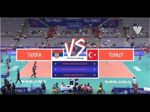 Волейбол Women's VNL 2018: Serbia v Turkey — Full Match (Match 123)