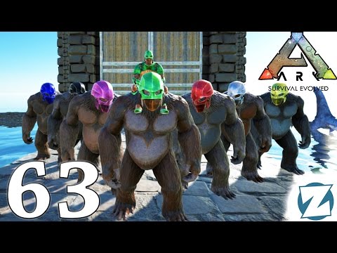 ARK Survival Evolved Gameplay - Ep63 - Gigantopithecus Taming with Kibble - Let's Play