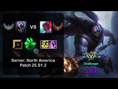 Jax Top vs Yone - NA Challenger - Patch 25.S1.2