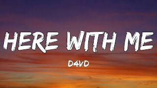 Cover art for Here with me