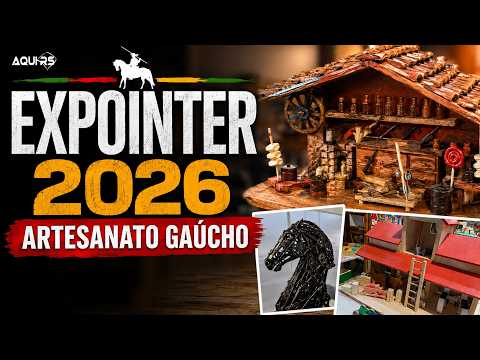 Expointer 2026: Terceiro dia de feira com artesanato, cães de pastoreio e arte em ferro