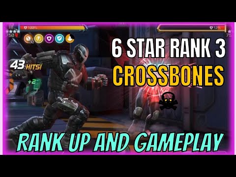 Mcoc Crossbones R3 Rank up and gameplay | This guy hit soo hard with mangog and Taskmaster synergy!