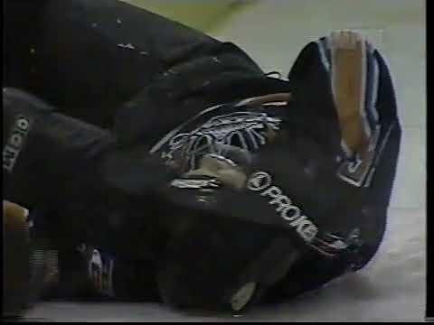 Erik Rasmussen hits Sergei Gonchar - Capitals vs. Sabres, 12/21/00