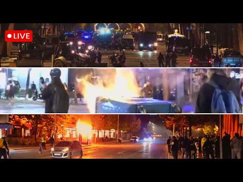 🔴LIVE - Dy fronte kaosi në ‘zemër’ të Tiranës! Lëndohen disa protestues, merr flakë polici