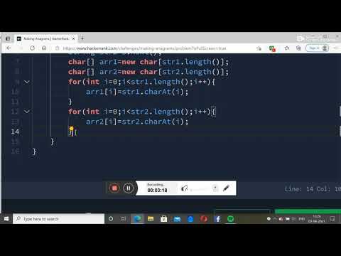 Making Anagrams Hackerrank Java Programming Language Solution Of Hackerrank Problems