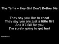 Northern Soul - The Tams – Hey Girl Don’t Bother Me- With Lyrics