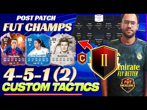 451(2) / 4-5-1 (2) Custom Tactics - Rank 2 Fut Champs | FC26 Ultimate Team | Beckham and Redondo SBC