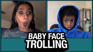 FAKE BABY trolls STRANGERS on OMEGLE (BABY FACE TROLLING)