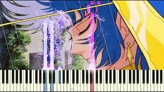 Abel's Harp - Seiji Yokoyama - Saint Seiya ((Piano, Synthesia, Tutorial, Arpa de Abel)