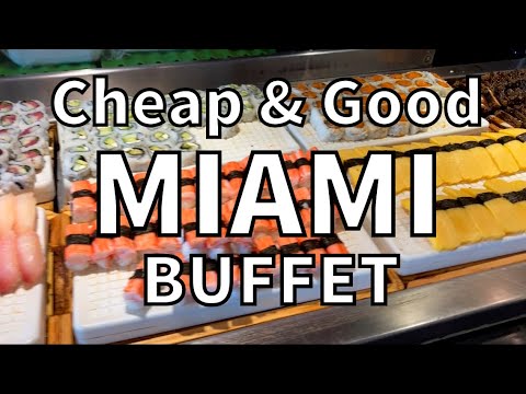 North Miami Beach, FL: Buffet barato e bom em Miami, Ginza japonês.