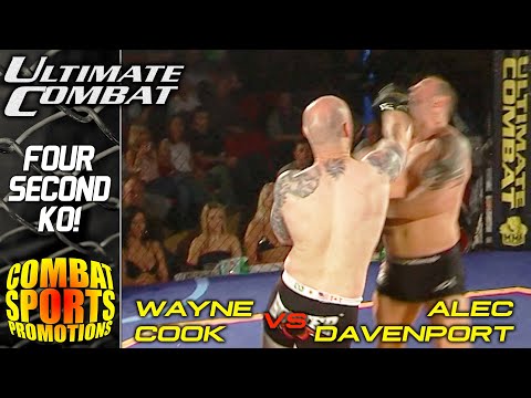 4 SECOND KNOCKOUT! - Wayne Cook vs Alec Davenport - FULL FIGHT - Ultimate Combat 6