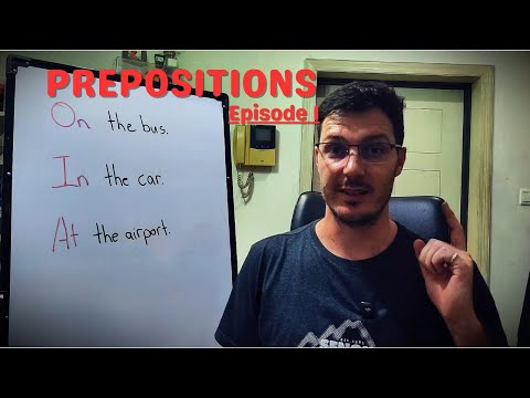 Why “ON the bus” but “IN the car”? Prepositions Finally Explained!