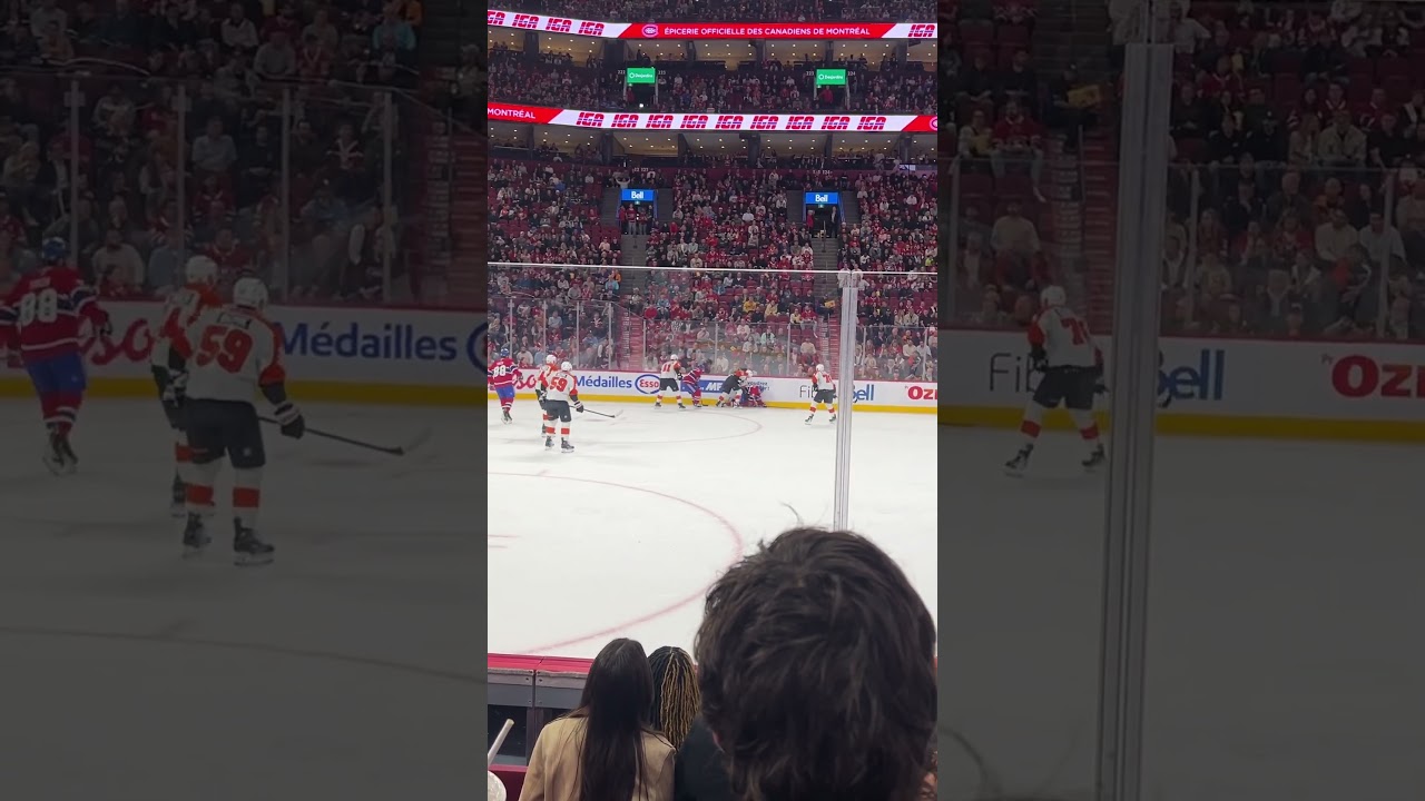 Montreal canadiens vs Philadelphia flyers fight