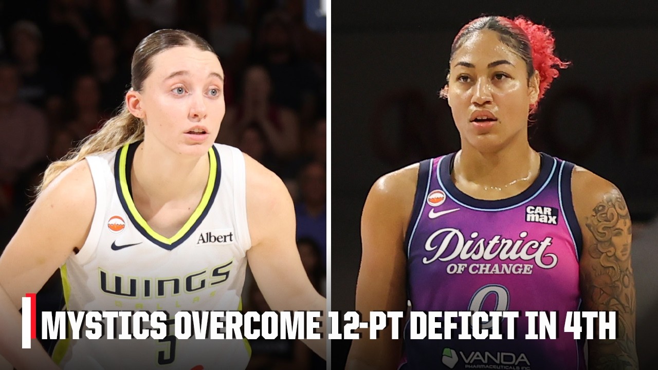 4TH QUARTER COMEBACK 😤 Mystics rally to beat Wings | WNBA on ESPN