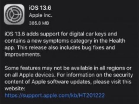 iOS/iPad OS 13.6 Released