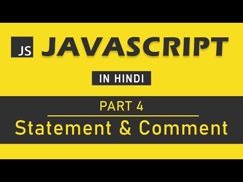 JavaScript Tutorial in Hindi for Beginners Part 4 Statement and Comments in Js