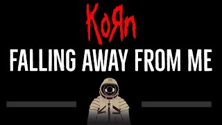 KoRn • Falling Away From Me (CC) 🎤 [Karaoke] [Instrumental Lyrics]