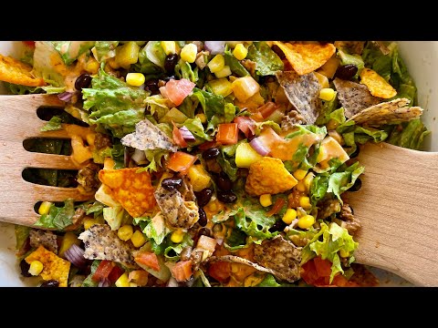 Ensalada Tex-Mex| DORITO SALAD| Aderezo de Chipotle| MARILYN MILES