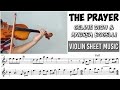 Free Sheet The Prayer Celine Dion Ft Andrea Bocelli Violin Sheet Music