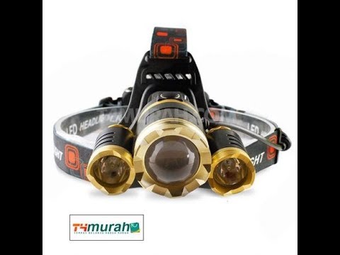 Lampu Sorot LED Senter Kepala Headlamp 