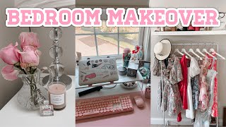 BEDROOM MAKEOVER | Pink Aesthetic Room Tour