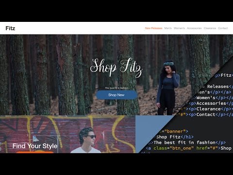 Web Design Speed art + Speed Code - Clothing Store