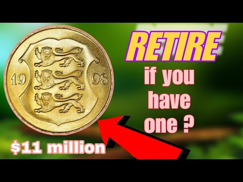  “Estonia 1 Kroon Coin (1992–2010) – Eesti Vabariik, Coat of Arms”