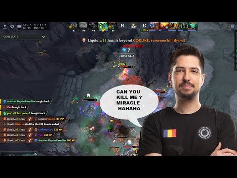 Can You Kill Me Miracle ? Liquid.Miracle Vs Liquid.W33.Haa. - Dota2