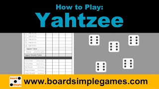 How to Play - Yahtzee