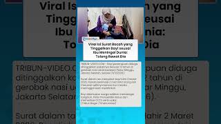 Ibu Meninggal Saat Melahirkan, Bocah Di Pasar Minggu Titipkan Adiknya Di Gerobak Nasi Uduk