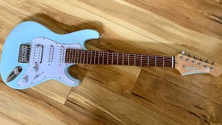 Video thumbnail for Mitchell TD100 Short-Scale Electric Guitar Orange 3-Ply White Pickguard by Master Uragon
